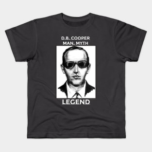 D.B. COOPER MAN MYTH LEGEND Kids T-Shirt